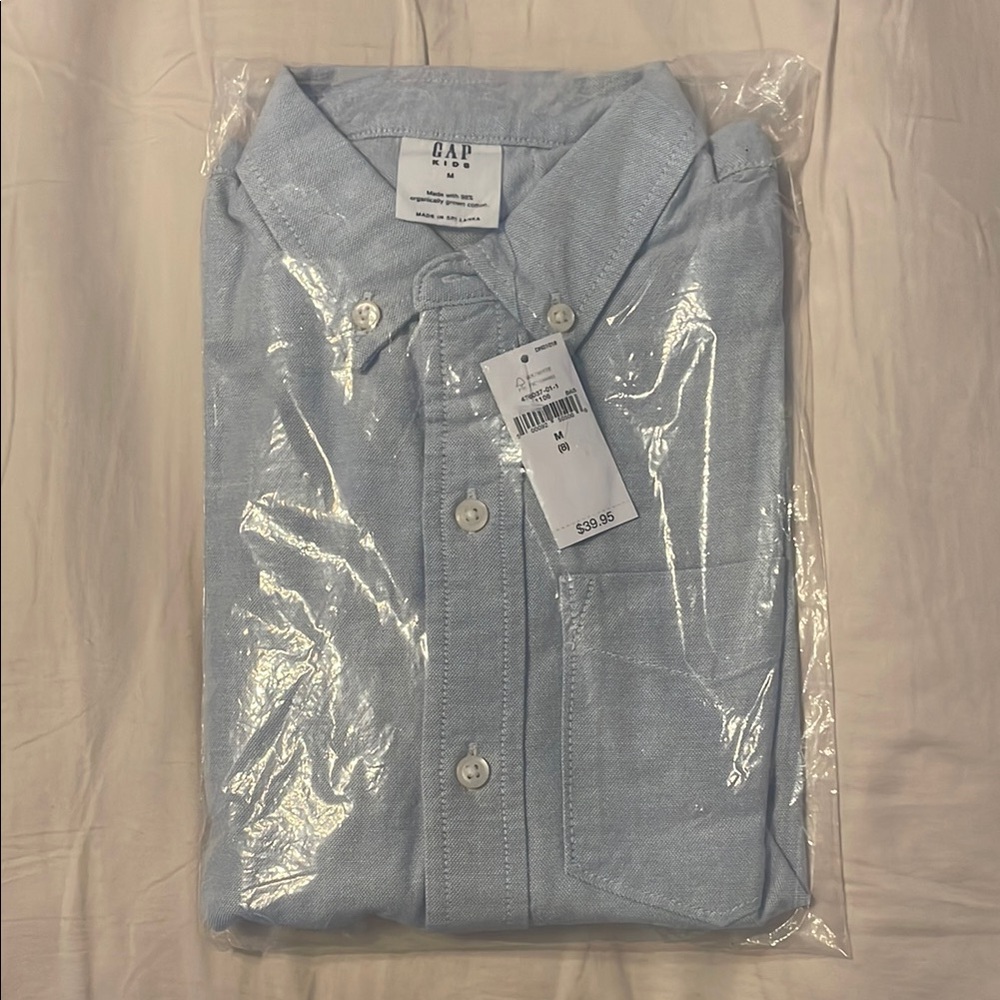 GAP Men's Light Blue Shirt